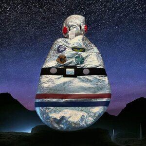 Astronaut‎ Dog Costume-Size Medium